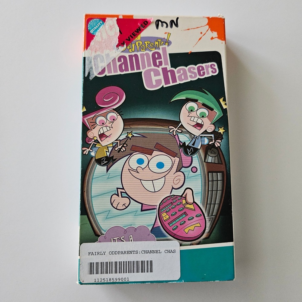 Fairly Odd Parents Channel Chasers VHS Tested Nickelodeon Vintage